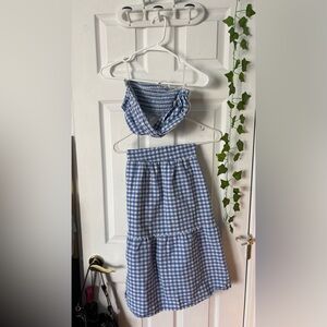 Stylish Blue Gingham Outfit - Originally retailed at 30.00